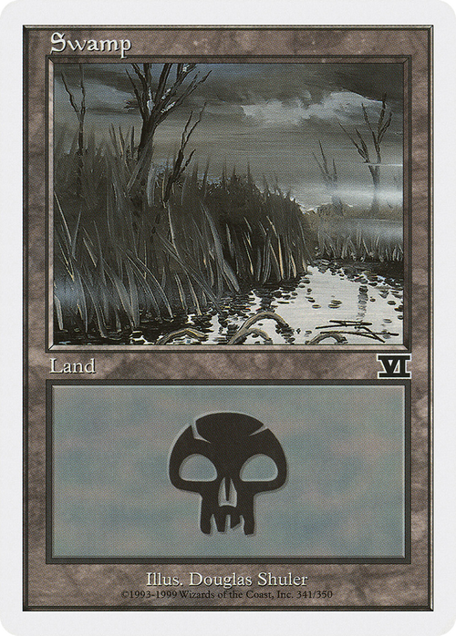 Swamp (341) (6ED-341) - Classic Sixth Edition