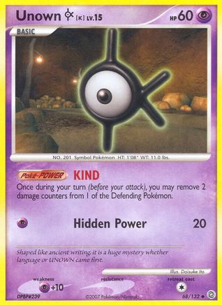 Unown [K]/132  Secret Wonders - Uncommon
