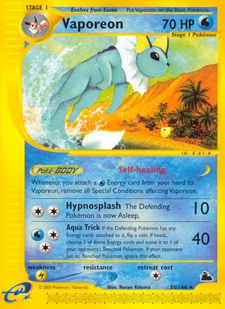 Vaporeon/144  Skyridge - Rare