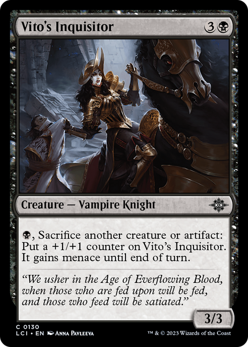Vito's Inquisitor (LCI-130) - The Lost Caverns of Ixalan Foil