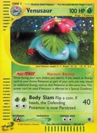 Venusaur (30)/165  - Reverse Holofoil Expedition - Holo Rare