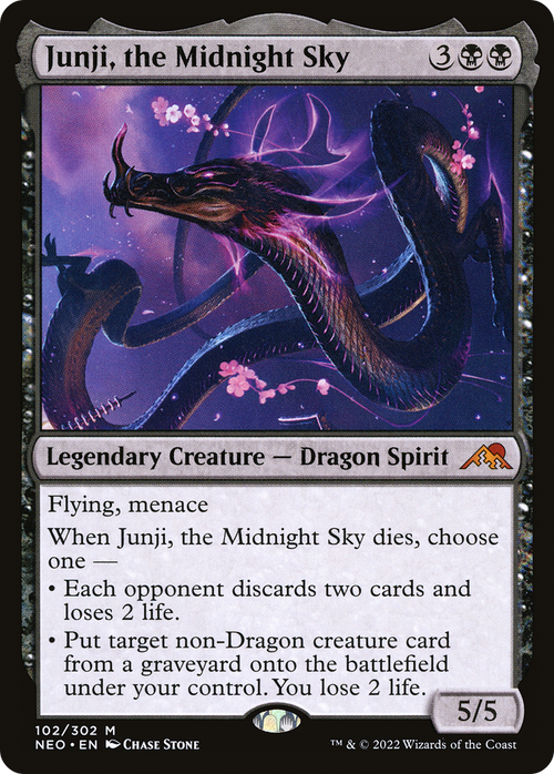 Junji, the Midnight Sky (NEO-102) - Kamigawa: Neon Dynasty Foil