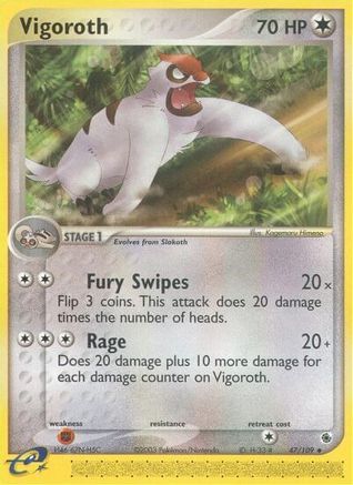 Vigoroth  Ruby and Sapphire - Uncommon