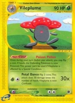 Vileplume (69) (69) 069/165  - Reverse Holofoil Expedition - Rare