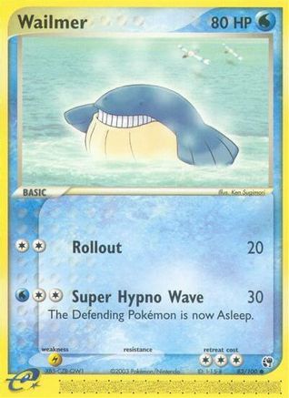 Wailmer 083/100  - Reverse Holofoil Sandstorm - Common