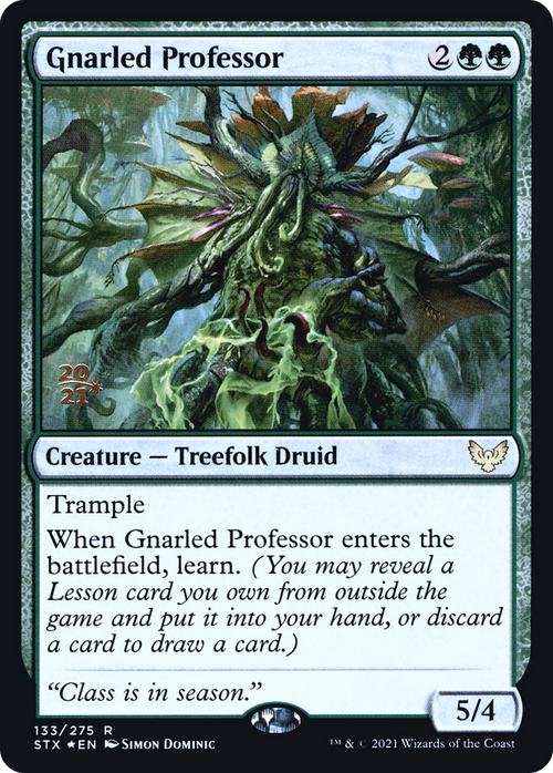 Gnarled Professor (PRE-133S) - Strixhaven: School of Mages Promos Foil