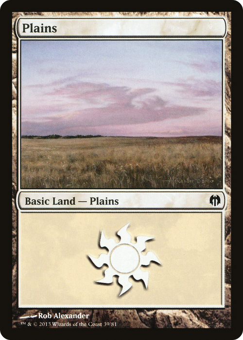 Plains (DDL-039) - Duel Decks: Heroes vs. Monsters