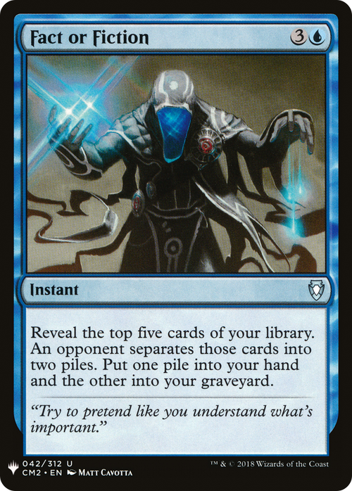 Fact or Fiction (CM2) (LIST-CM2-42) - The List