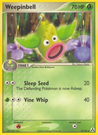 Weepinbell/92  - Reverse Holofoil Legend Maker - Uncommon