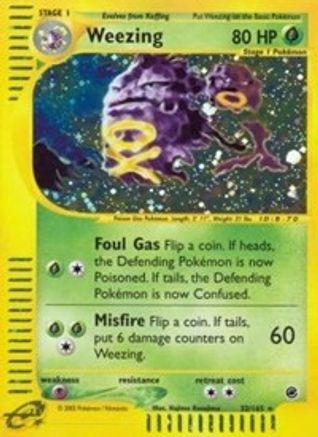 Weezing (32)/165  - Holofoil Expedition - Holo Rare