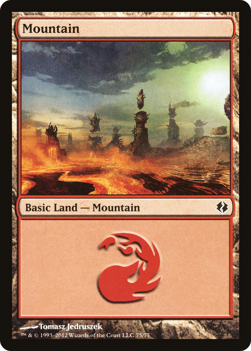 Mountain (75) (DDI-075) - Duel Decks: Venser vs. Koth