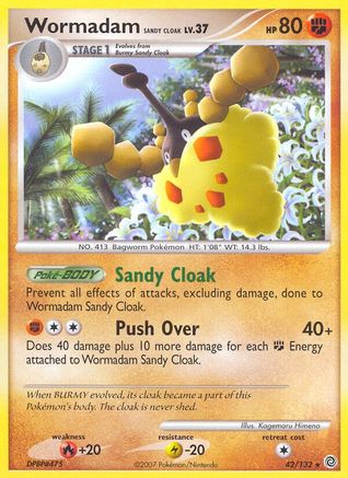 Wormadam Sandy Cloak/132  Secret Wonders - Rare