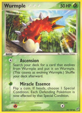 Wurmple/107  - Reverse Holofoil Deoxys - Common