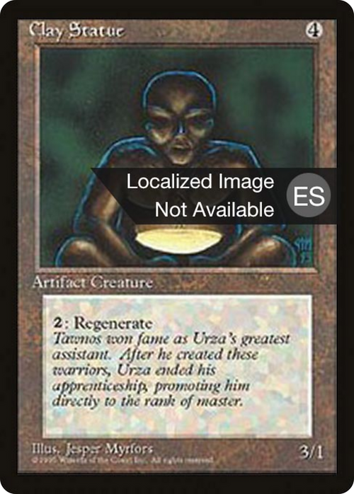 Clay Statue (4BB-) - Fourth Edition Foreign Black Border