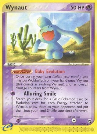 Wynaut/100  - Reverse Holofoil Sandstorm - Uncommon