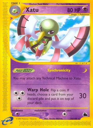 Xatu (35)/144  - Reverse Holofoil Skyridge - Rare