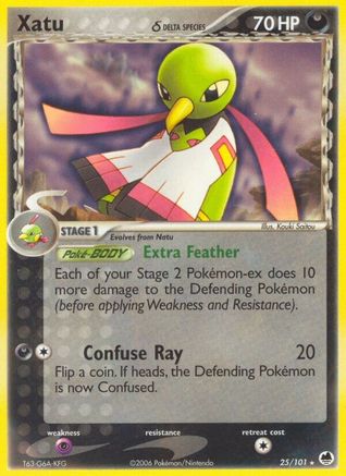 Xatu (Delta Species) 025/101  - Reverse Holofoil Dragon Frontiers - Rare