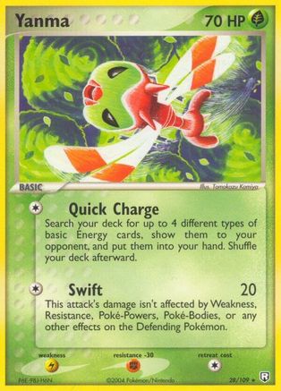 Yanma 028/109  Team Rocket Returns - Rare