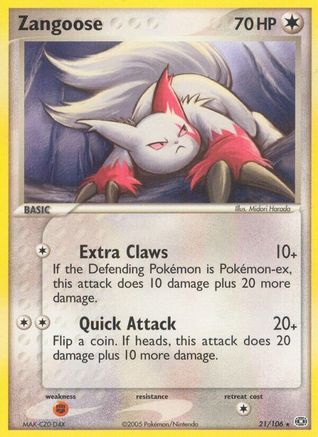 Zangoose/106  Emerald - Rare