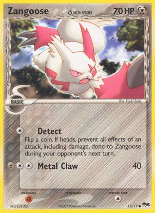 Zangoose (Delta Species) 015/017  - Holofoil POP Series 5 - Common