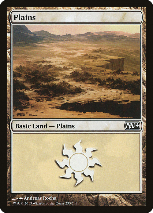 Plains (233) (M14-233) - Magic 2014 Foil