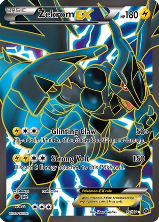 Zekrom EX (97 Full Art)/99  - Holofoil Next Destinies - Ultra Rare