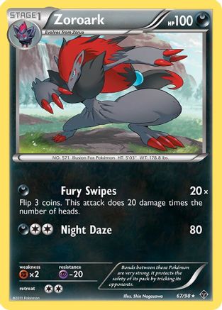 Zoroark 067/98  - Holofoil Emerging Powers - Holo Rare