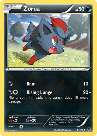Zorua/98  - Reverse Holofoil Emerging Powers - Common