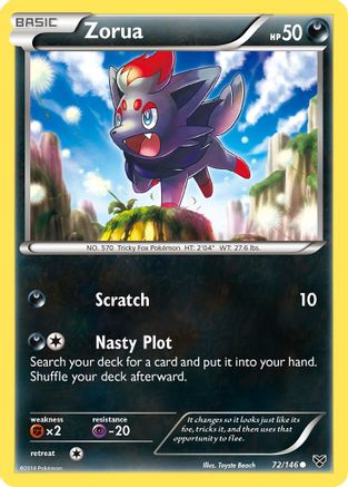 Zorua/146  - Reverse Holofoil XY Base Set - Common
