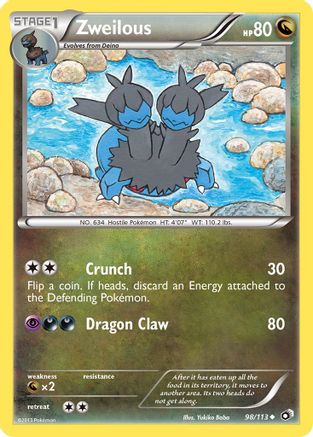 Zweilous/113  - Reverse Holofoil Legendary Treasures - Uncommon