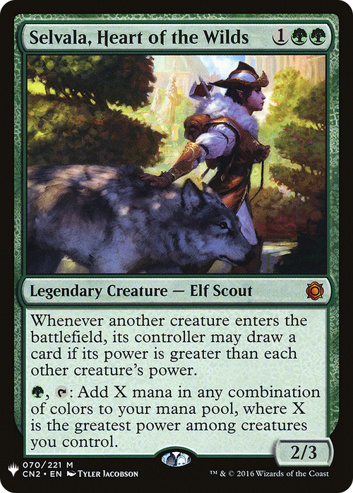 Selvala, Heart of the Wilds (LIST-CN2-70) - The List