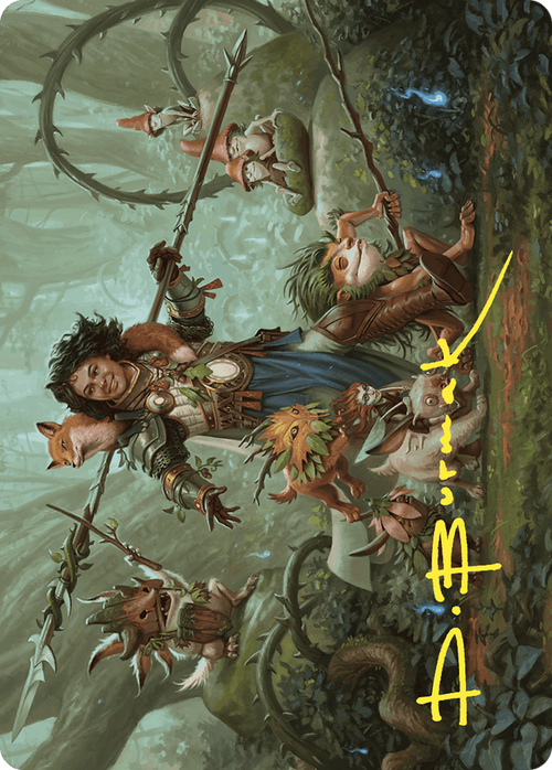 Ellivere of the Wild Court // Ellivere of the Wild Court (AWOE-049) - Wilds of Eldraine Art Series (Borderless)