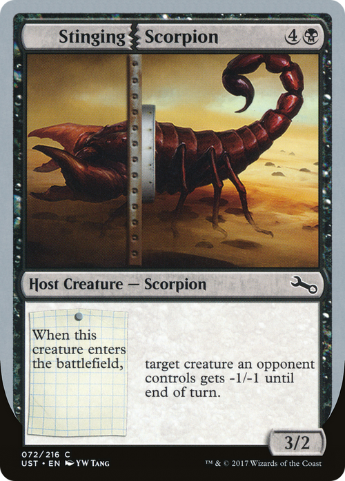 Stinging Scorpion (UST-072) - Unstable Foil