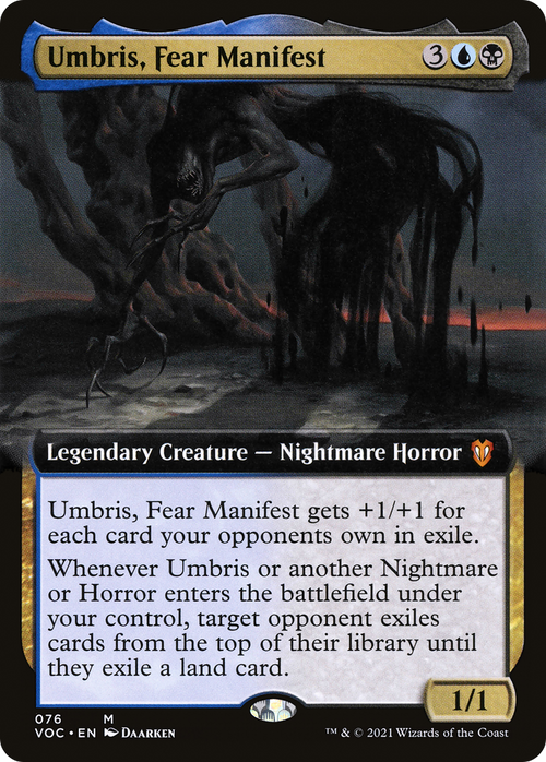 Umbris, Fear Manifest (Extended Art) (VOC-076) - Crimson Vow Commander: (Extended Art)