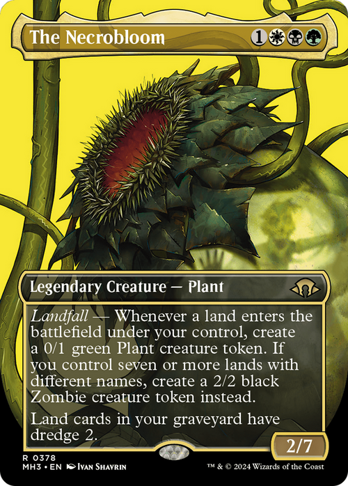 The Necrobloom (Borderless) (MH3-378) - Modern Horizons 3