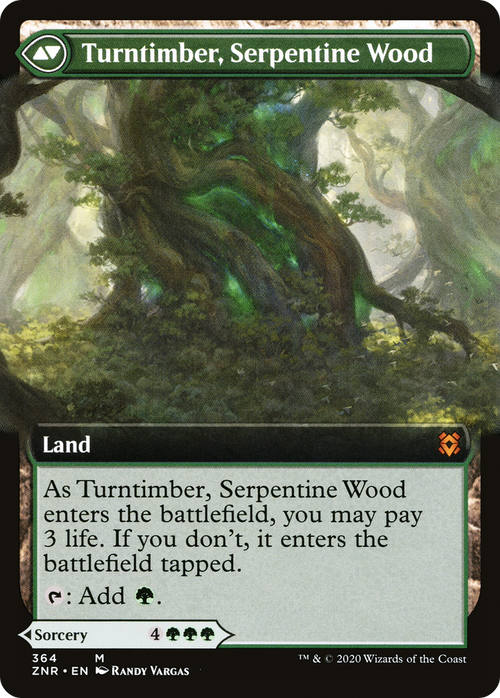 Turntimber Symbiosis (Extended Art) (ZNR-364) - Zendikar Rising: (Extended Art) Foil