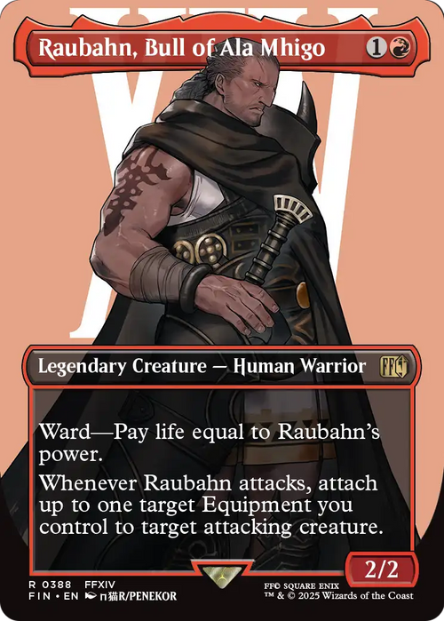 Raubahn, Bull of Ala Mhigo (Borderless) (FIN-388) - FINAL FANTASY Foil
