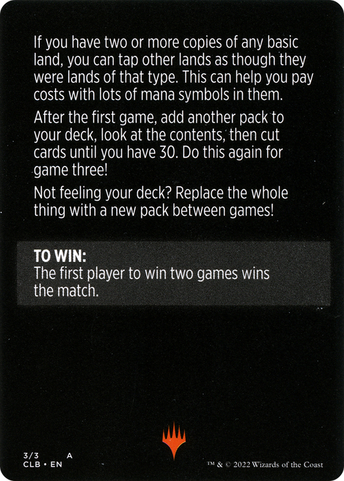 Mini-Master // Mini-Master (cont'd) (MCLB-003) - Commander Legends: Battle for Baldur's Gate Minigames