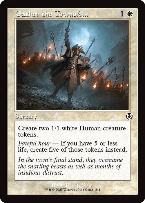 Gather the Townsfolk (Retro Frame) (INR-341) - Innistrad Remastered