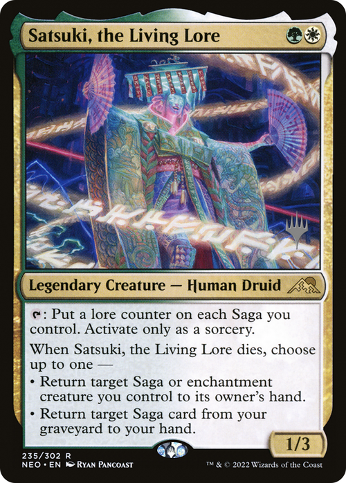 Satsuki, the Living Lore (PPNEO-235) - Kamigawa: Neon Dynasty Promos Foil