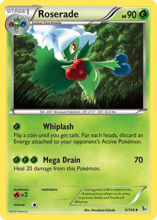 Roserade 009/106  XY  Flashfire - Uncommon