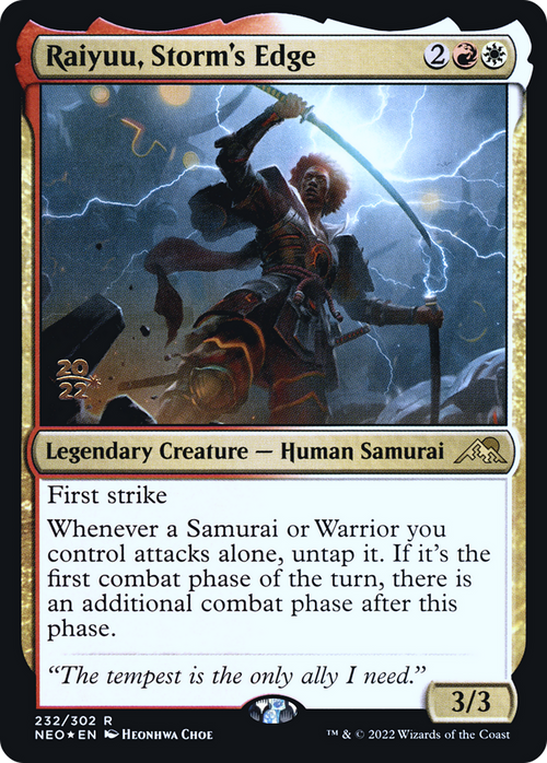 Raiyuu, Storm's Edge (PRE-232) - Kamigawa: Neon Dynasty Promos Foil
