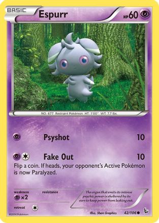 Espurr 042  XY  Flashfire - Common