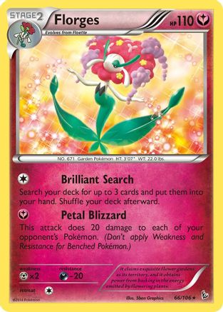Florges 066  - Holofoil XY  Flashfire - Holo Rare