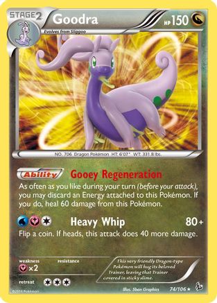 Goodra 074  - Holofoil XY  Flashfire - Holo Rare