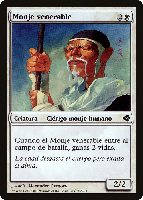 Venerable Monk (Spanish) - "Monje venerable" (PS11-023) - Salvat 2011