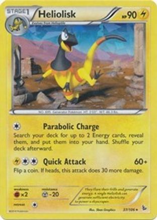 Heliolisk - 37/106 (XY Flashfire)/106  - Holofoil Deck Exclusives - Holo Rare