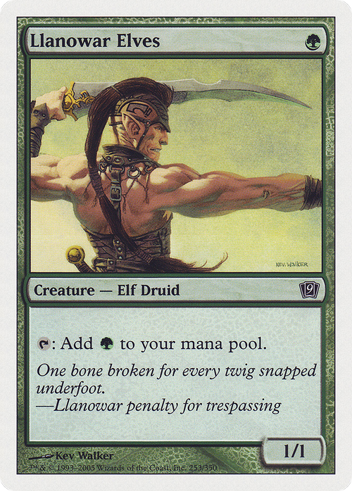 Llanowar Elves (9ED-253) - 9th Edition Foil