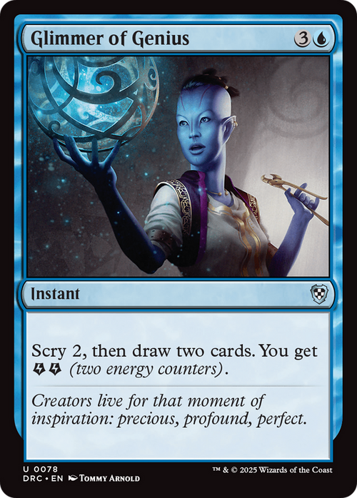 Glimmer of Genius (DRC-078) - Commander: Aetherdrift