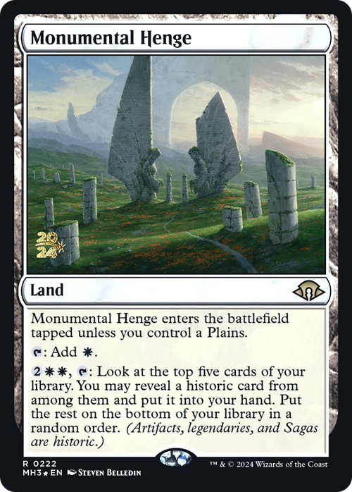 Monumental Henge (PRE-222) - Modern Horizons 3 Promos Foil